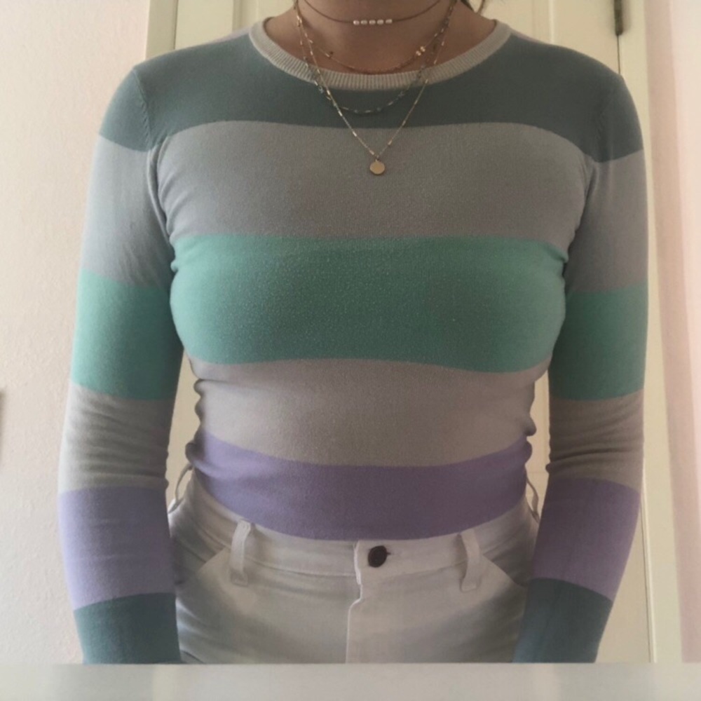 90’s Striped Long Sleeve Shirt